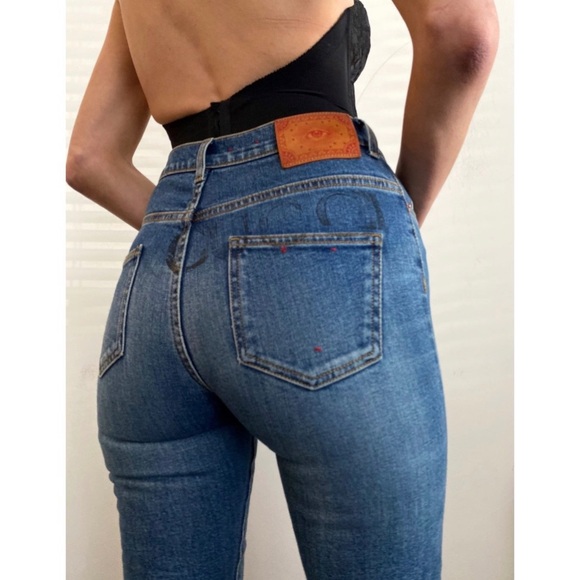 Gucci logo Jeans Size 26 - Picture 2 of 6